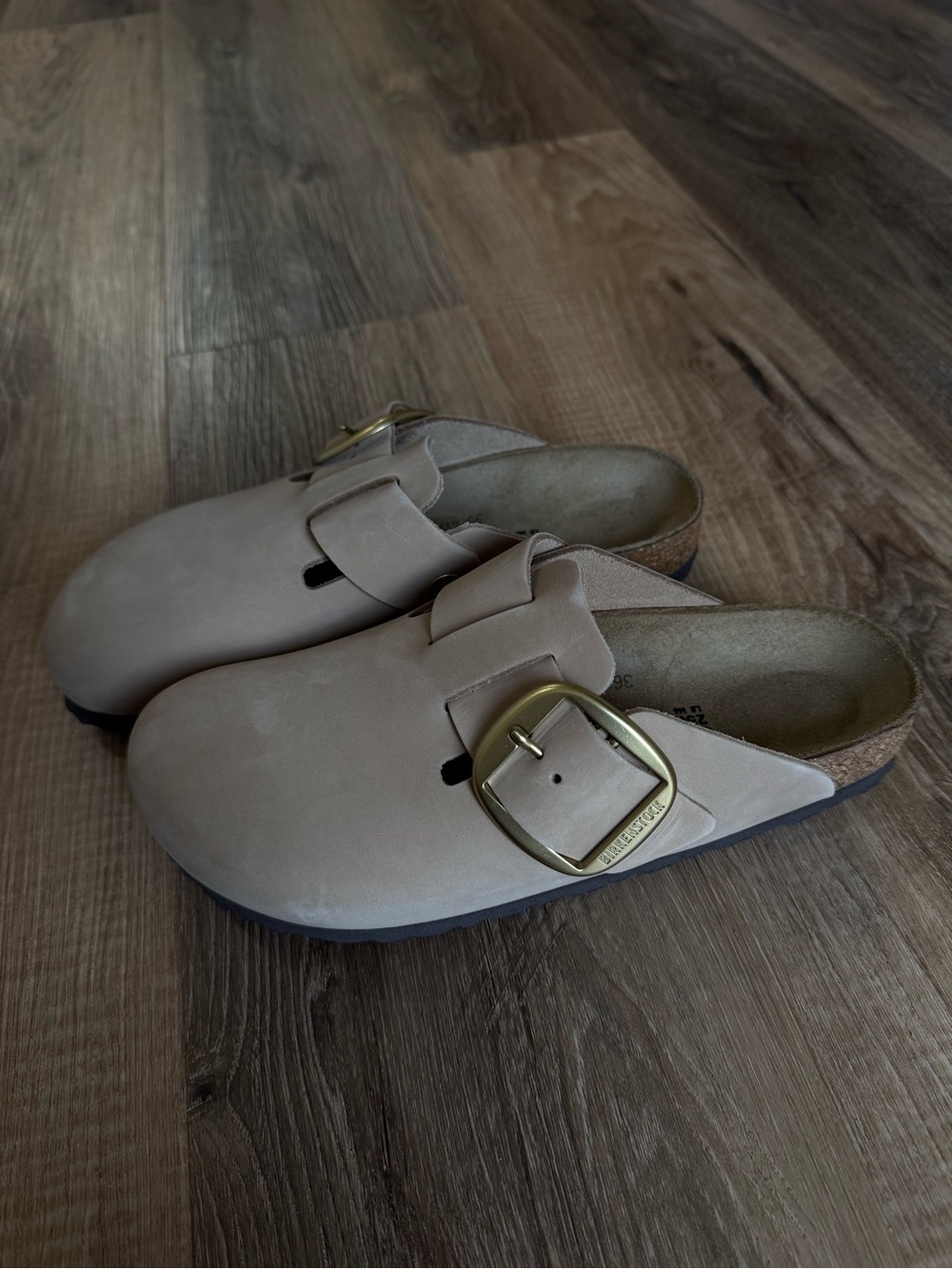 BIRKENSTOCK Boston Big Buckle Clogs Tobacco Brown EU 39 Brand New - Picture 4 of 8